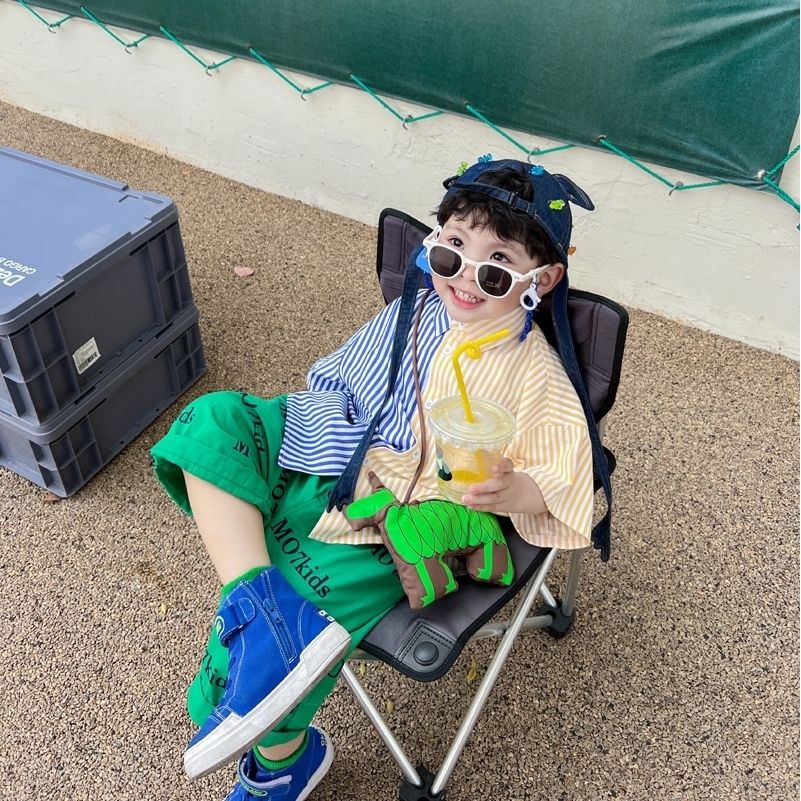 Áo Sơ Mi Tay Ngắn In Chữ Phong Cách Hàn Quốc Thời Trang Mùa Hè Cho Bé Trai