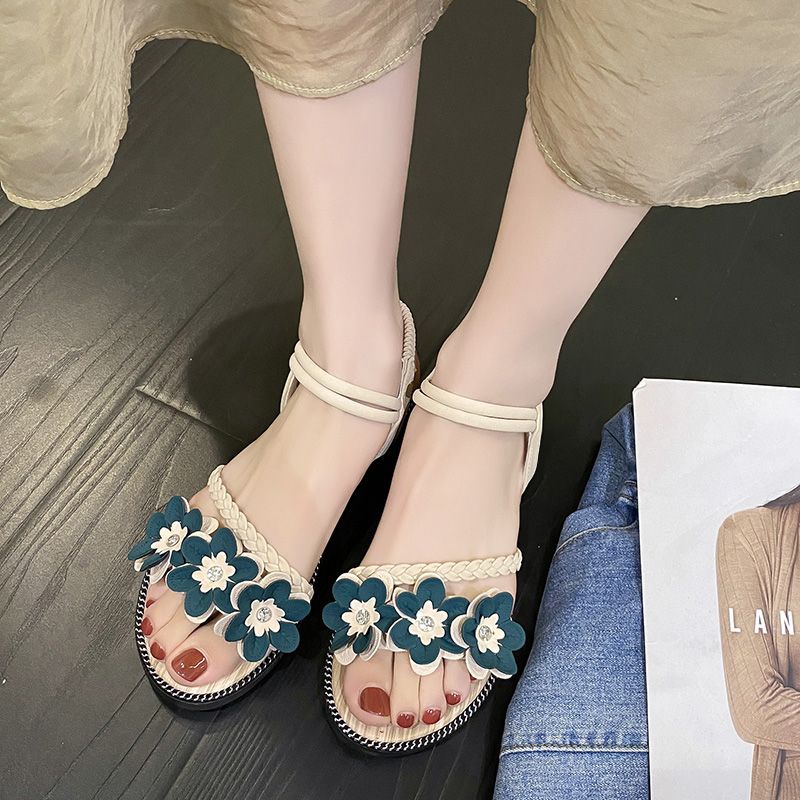 Sandal Thiết Kế Mới Kiểu Dáng Đơn Giản Thời Trang Mùa Hè Dành Cho Nữ