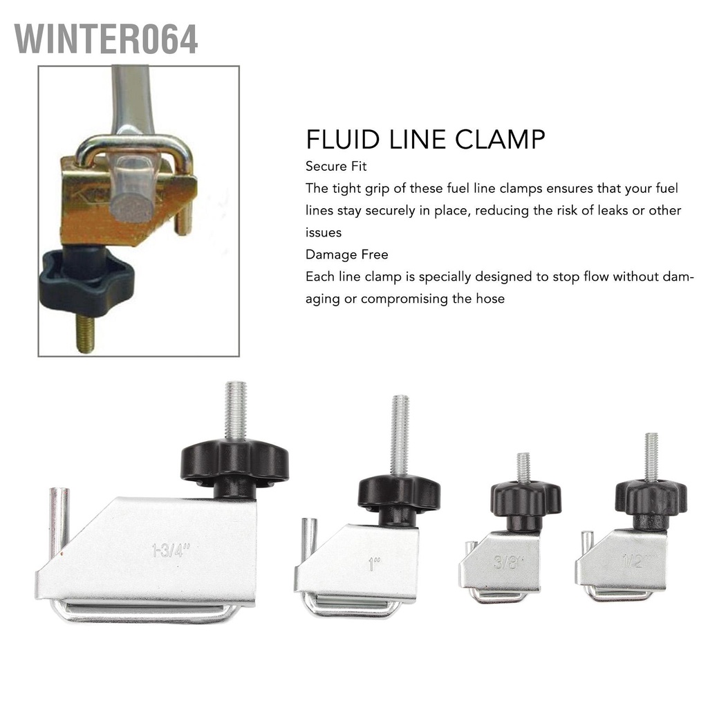 Winter064 Bộ kẹp dòng chất lỏng tản nhiệt chân không 4 chiếc Pinch Off Line Kẹp cho đường truyền