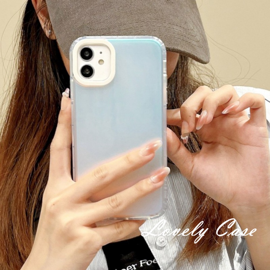 Ốp Điện Thoại IMD Mềm Siêu Mỏng Màu Gradient Cho IPhone14 13 12 11 Pro Max 8 7 6 6s Plus X Xr Xs Max SE 2020