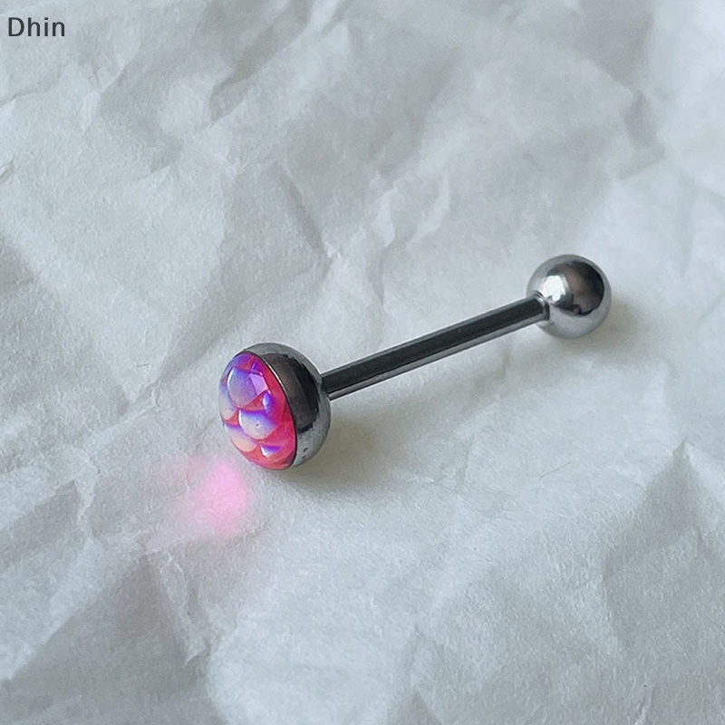 [Dhin] Nhẫn Lưỡi Bằng Thép Titan Màu Sắc Gradient Cho Nữ