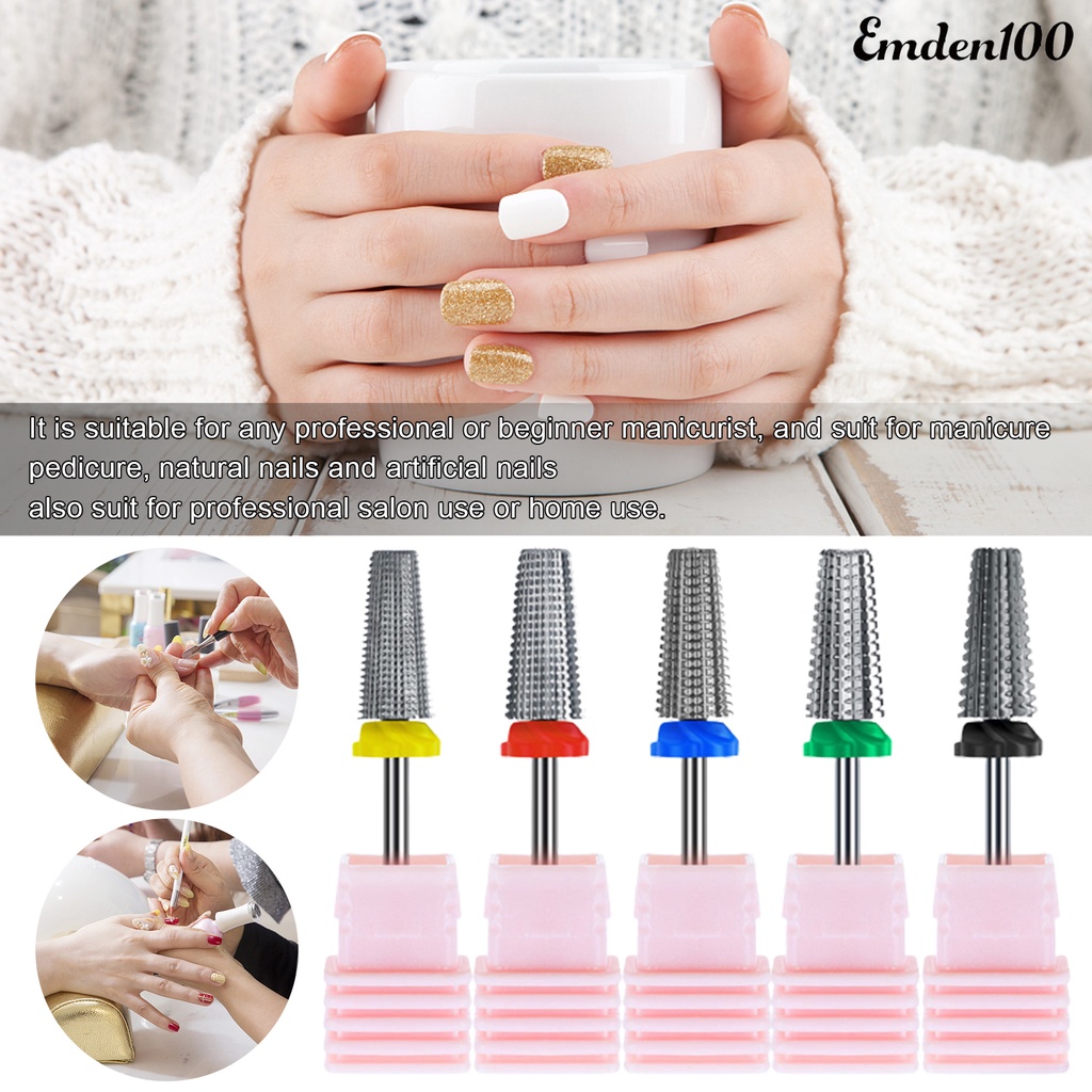 Mũi Khoan emden100 emden100 Bằng Thép Vonfram Độ Bền Cao Loại Bỏ Đánh Bóng Móng Tay