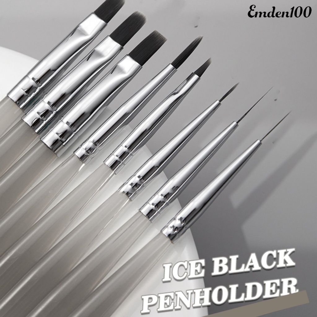 Set 100 Cọ Vẽ Trang Trí Móng Nghệ Thuật Đầu Mềm Linh Hoạt Chống Trầy Xước Không Phai Màu