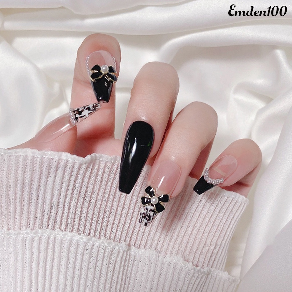 Set 100 Hạt Ngọc Trai Giả 3D Nhiều Màu Trang Trí Móng Tay