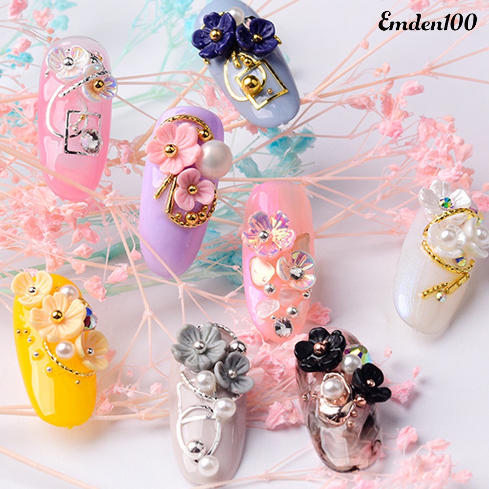 Set 100 Hạt Vỏ Sò 3D Đính Móng Tay Nghệ Thuật