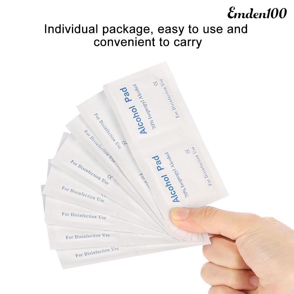 Set 100 / 100 Miếng Bông Cotton Tẩy Sơn Móng Tay / Điện Thoại Sử Dụng Một