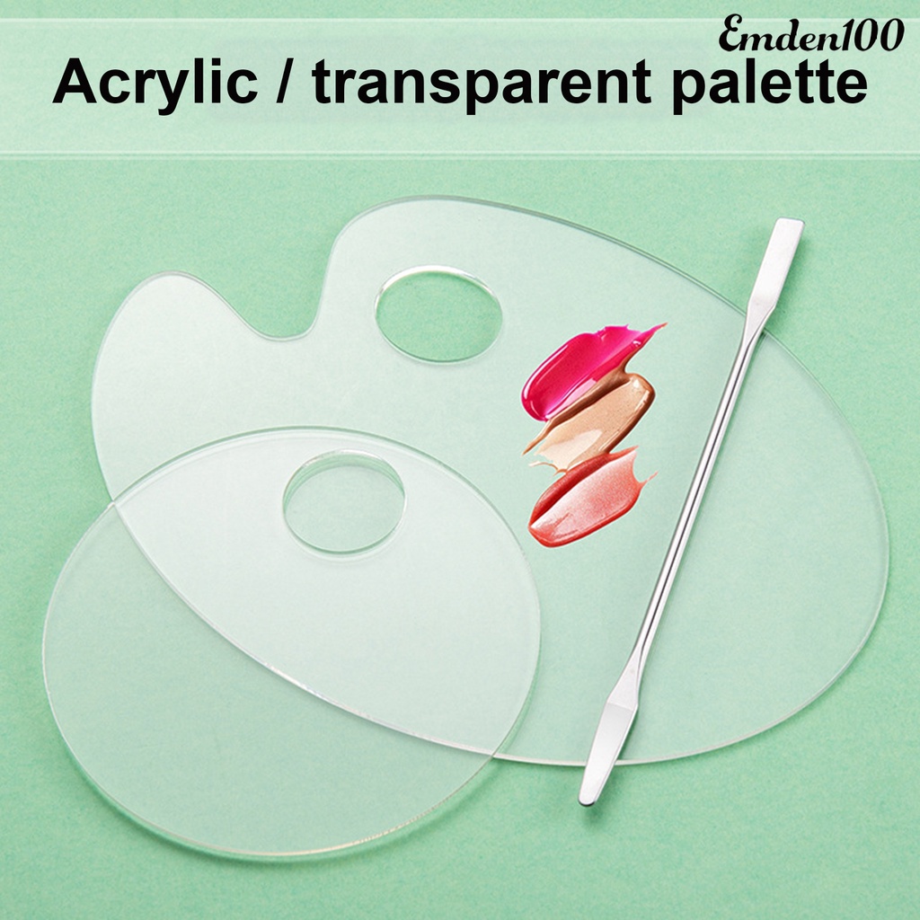 1 Bộ Bảng Màu Trang Điểm Móng Tay Acrylic Trong Suốt Chống Áp Lực Dễ Dàng Làm Sạch Hiệu Quả 100