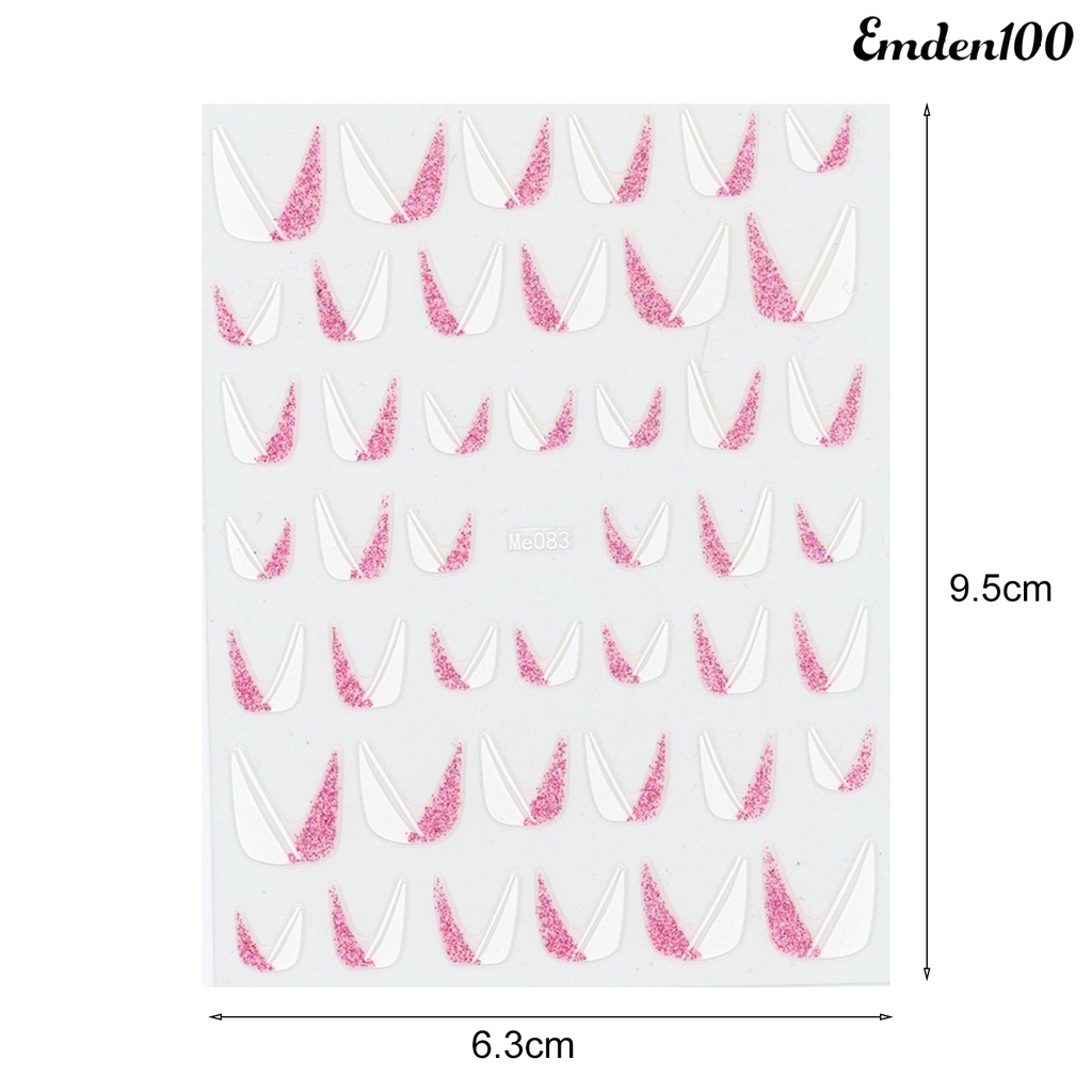 Bộ 100 Miếng Dán Trang Trí Móng Tay Lấp Lánh