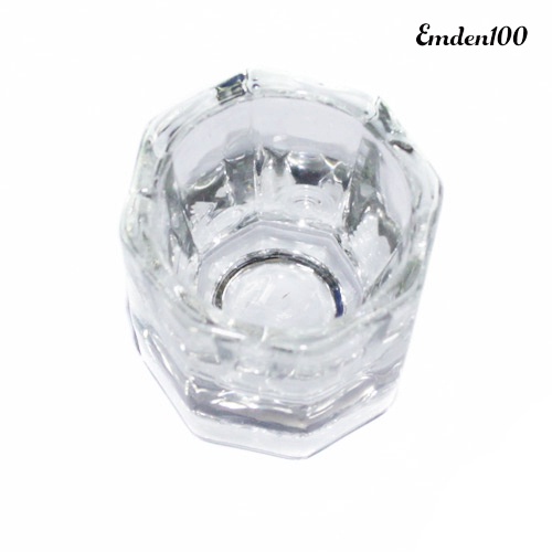 Set 100 Cốc Thủy Tinh Hình Bát Giác Đựng Bột Làm Móng