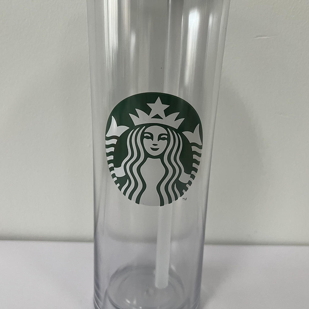 Bình Nước Nhựa Trong Suốt Có Ống Hút Kích Thước 700ML 8.9 * 8.9 * 25cm