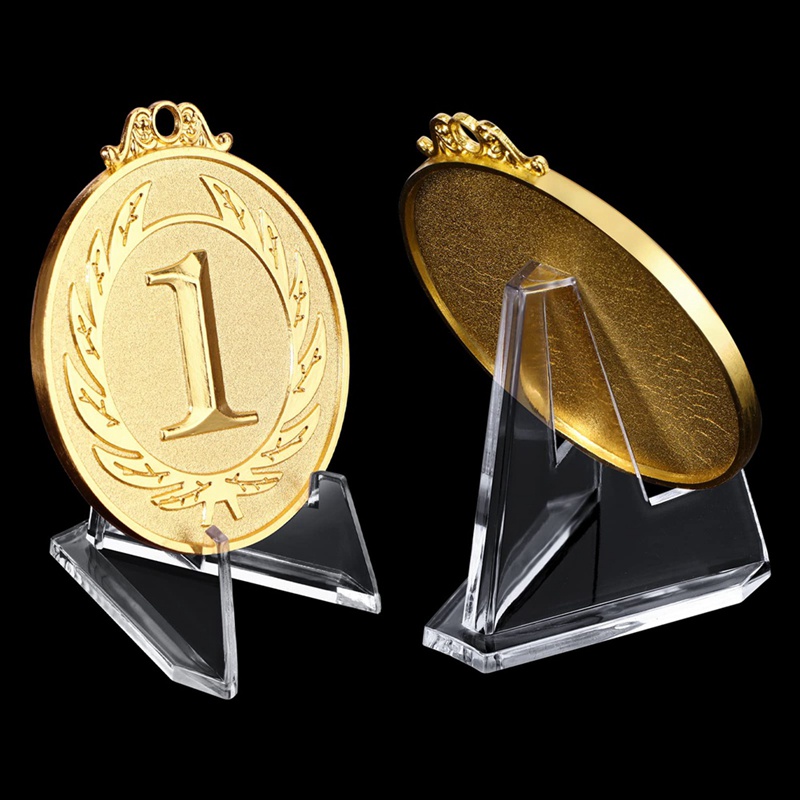 Set 48 Giá Đỡ Trưng Bày Thẻ / Tiền Xu 2.25 Inch Bằng Acrylic Trong Suốt