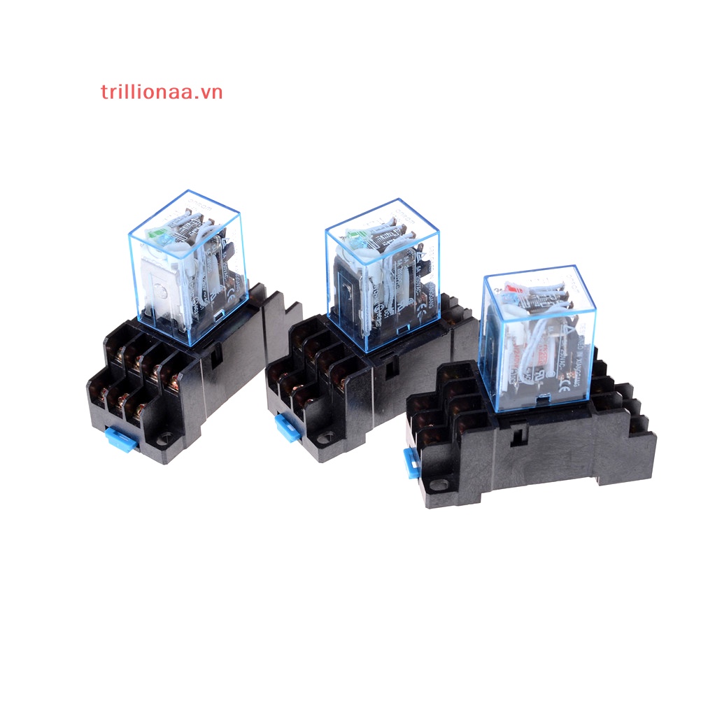 Rơ Le Công Suất Dây Điện 14 Pin 4PDT MY4NJ 12v / 24v / 220v