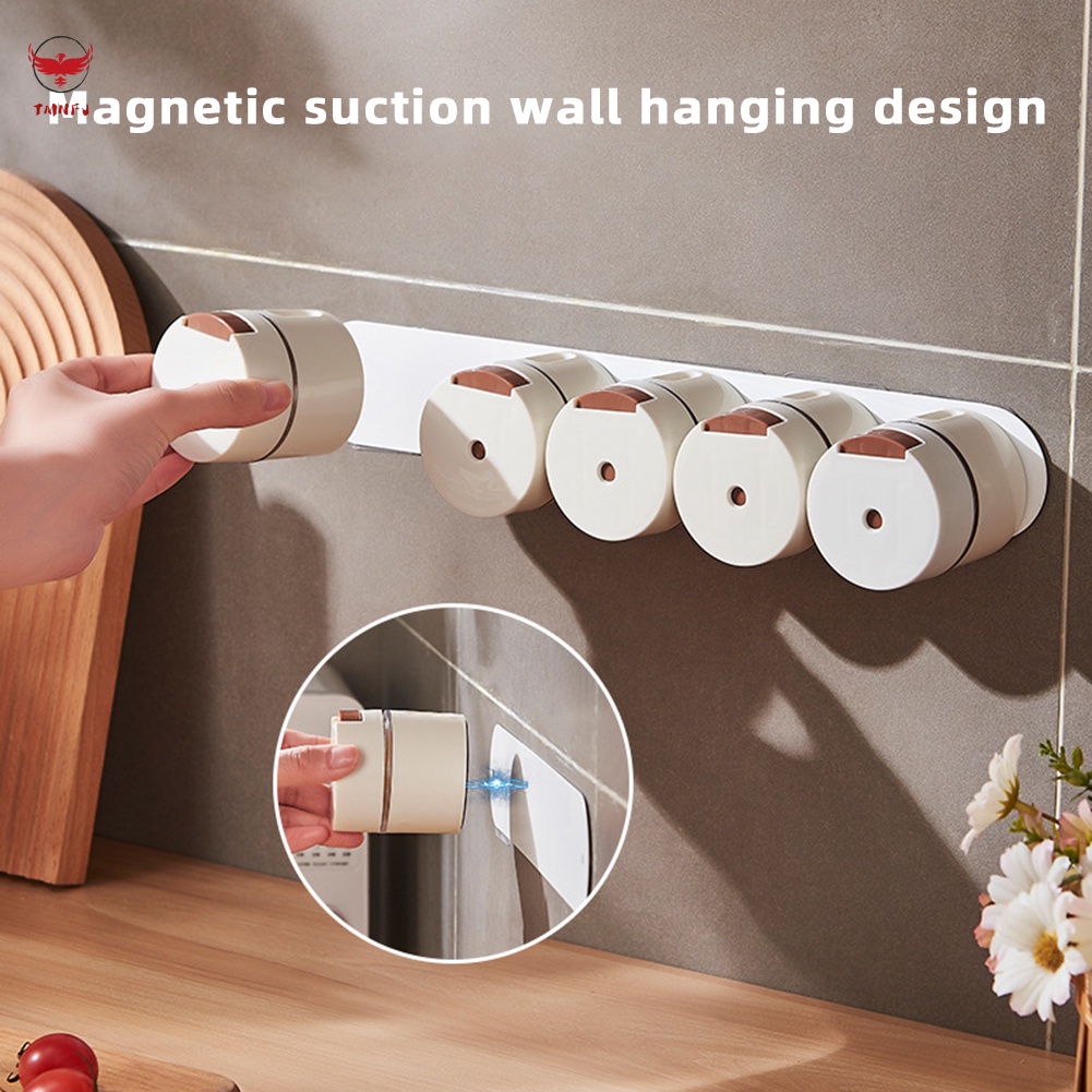 Set 1 / 6 Hũ Đựng Gia Vị Chống Bụi Đa Năng Có Nam Châm Hít