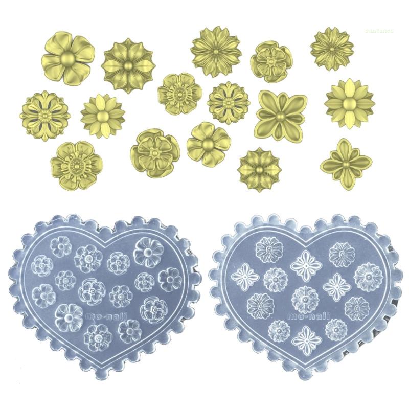 Khuôn Silicon Tạo Hình Hoa / Ngôi Sao / Ngôi Sao Trang Trí Móng Nghệ Thuật DIY