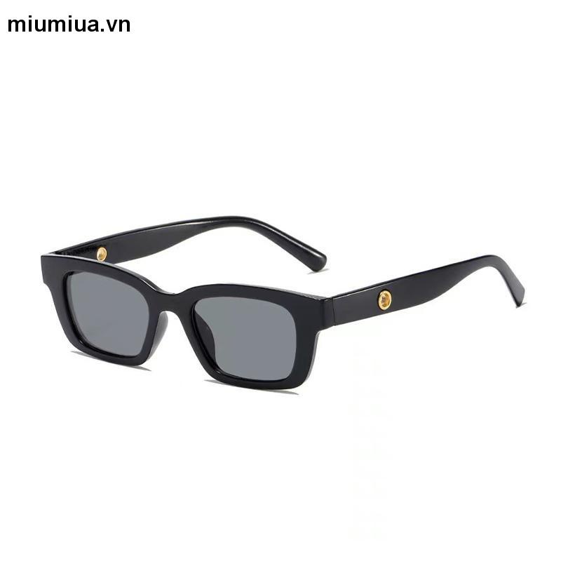 Miumiua🕶Kính mát gọng chữ nhật, mắt kính trơn nam nữ phong cách Retro Hàn Quốc thời trang 2022 MKCN