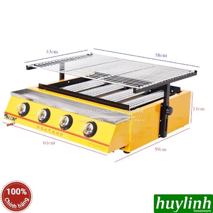 Bếp nướng gas 4 đầu đốt Eton ET-K222 - cỡ nhỏ