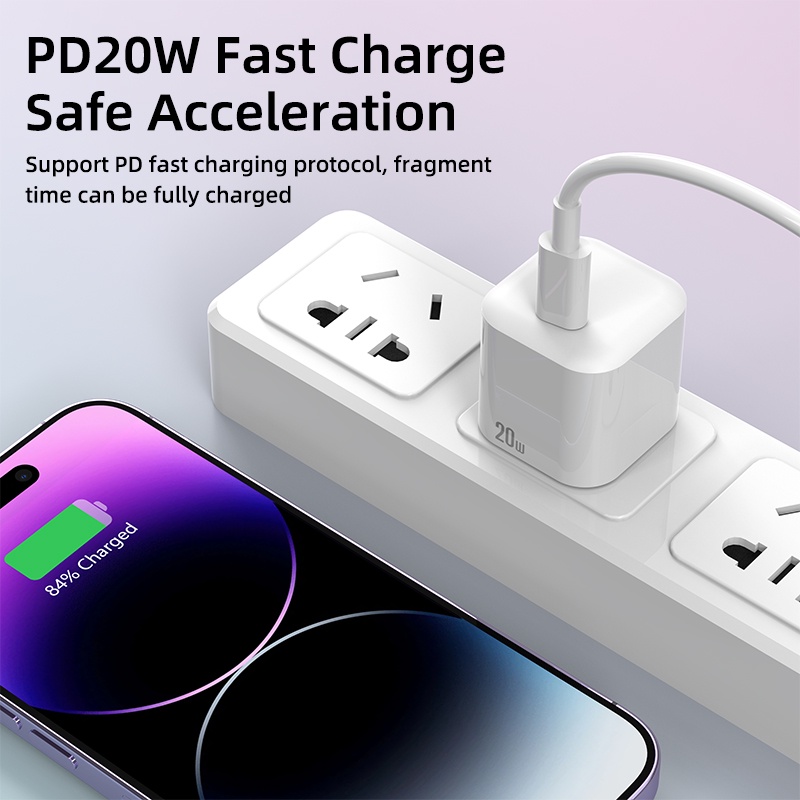 Củ Sạc Nhanh 20W PD USB C 3.0 Cho Điện Thoại Xiaomi Huawei