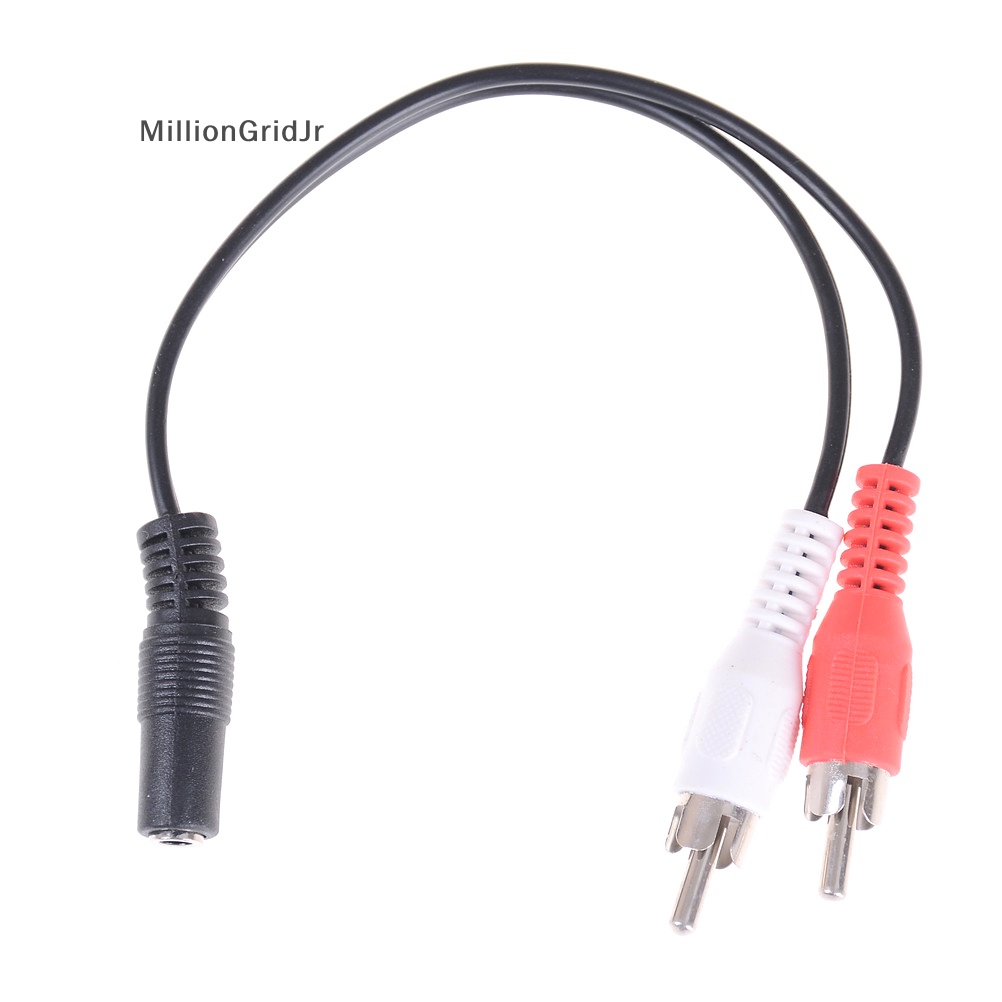 Kem Dưỡng Da Mlgg Mlgg Dây Cáp Âm Thanh RCA 2 Đầu Cái 3.5mm 1 / 8 '' JR
