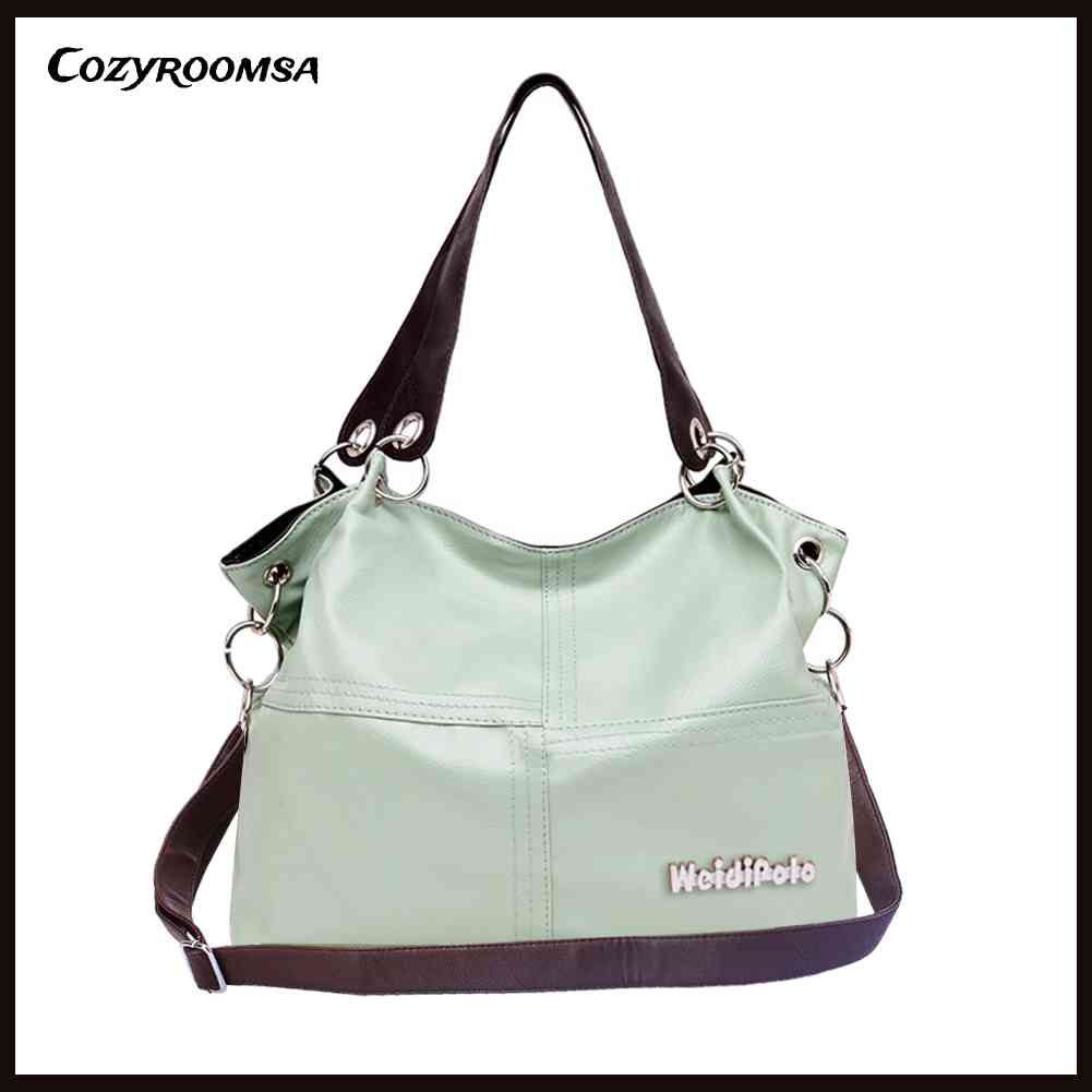 Túi Xách Nữ Da PU Có Dây Kéo Phong Cách Retro