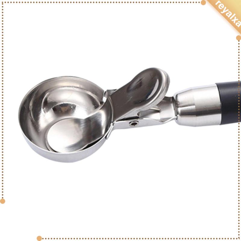 Muỗng Múc Kem / Trái Cây Bằng Inox Có Tay Cầm Thoải Mái Dễ Vệ Sinh
