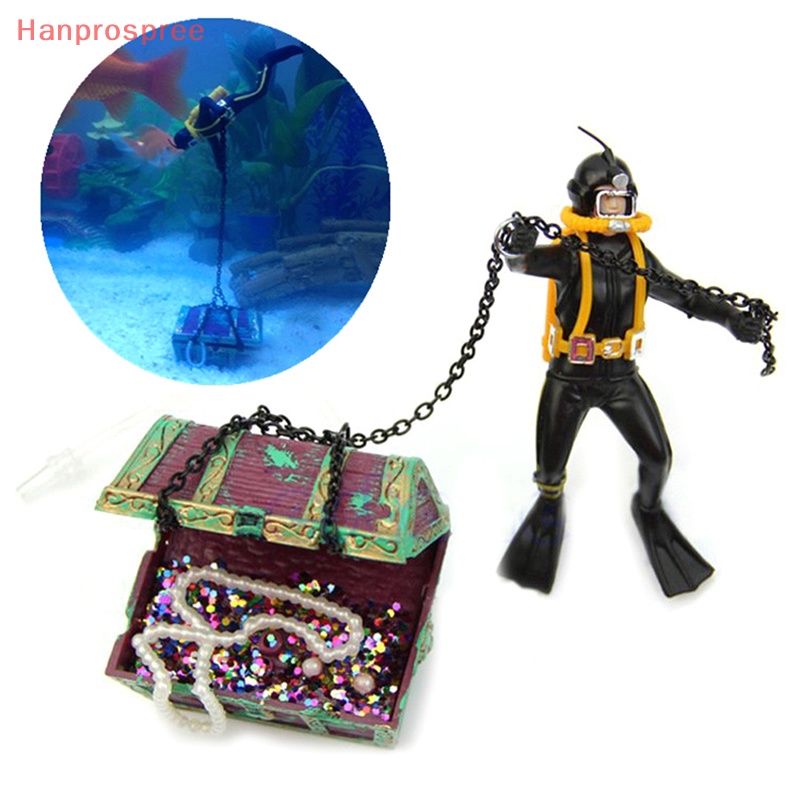 Hanprospree &gt; Kho Báu Đất Sét Trang Trí Bể Cá 2 Màu Đỏ Đen