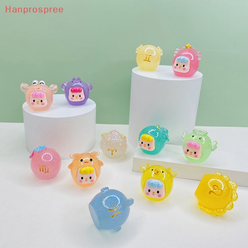 Hanprospree &gt; Tượng Cung Hoàng Đạo Ba Chiều Mini Bằng Nhựa Resin Dạ Quang Để Bàn Trang Trí Nội Thất Xe Hơi