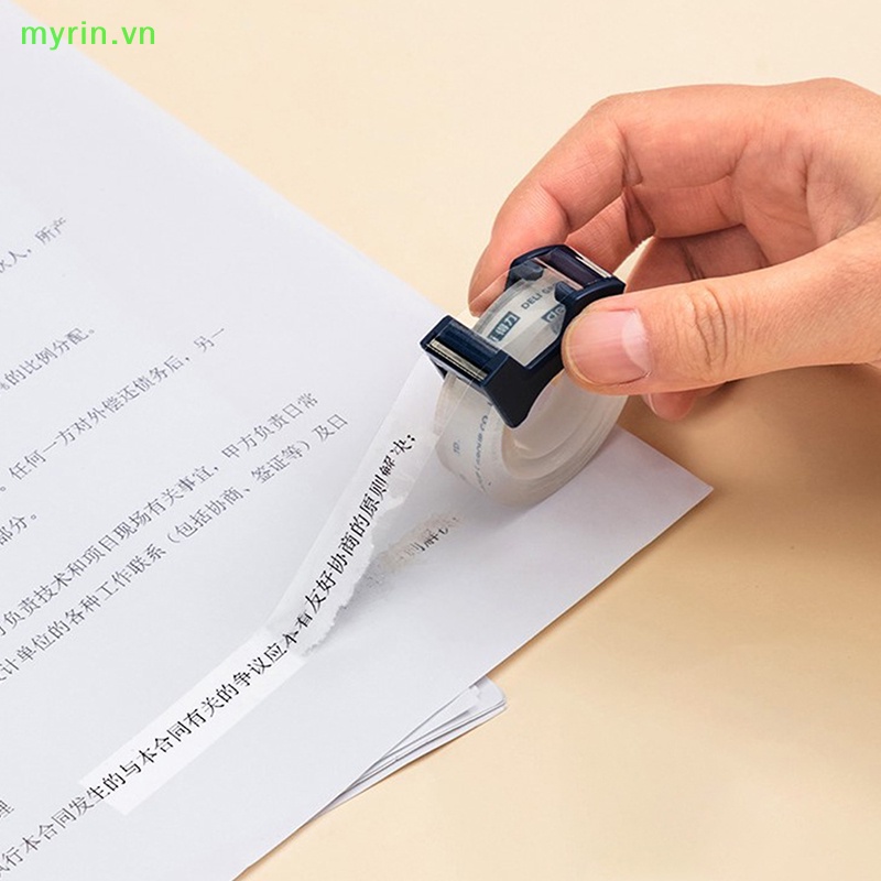 Cuộn Băng Keo Trong Suốt Có Thể Viết Lên Với Dụng Cụ Cắt Băng Tiện Dụng
