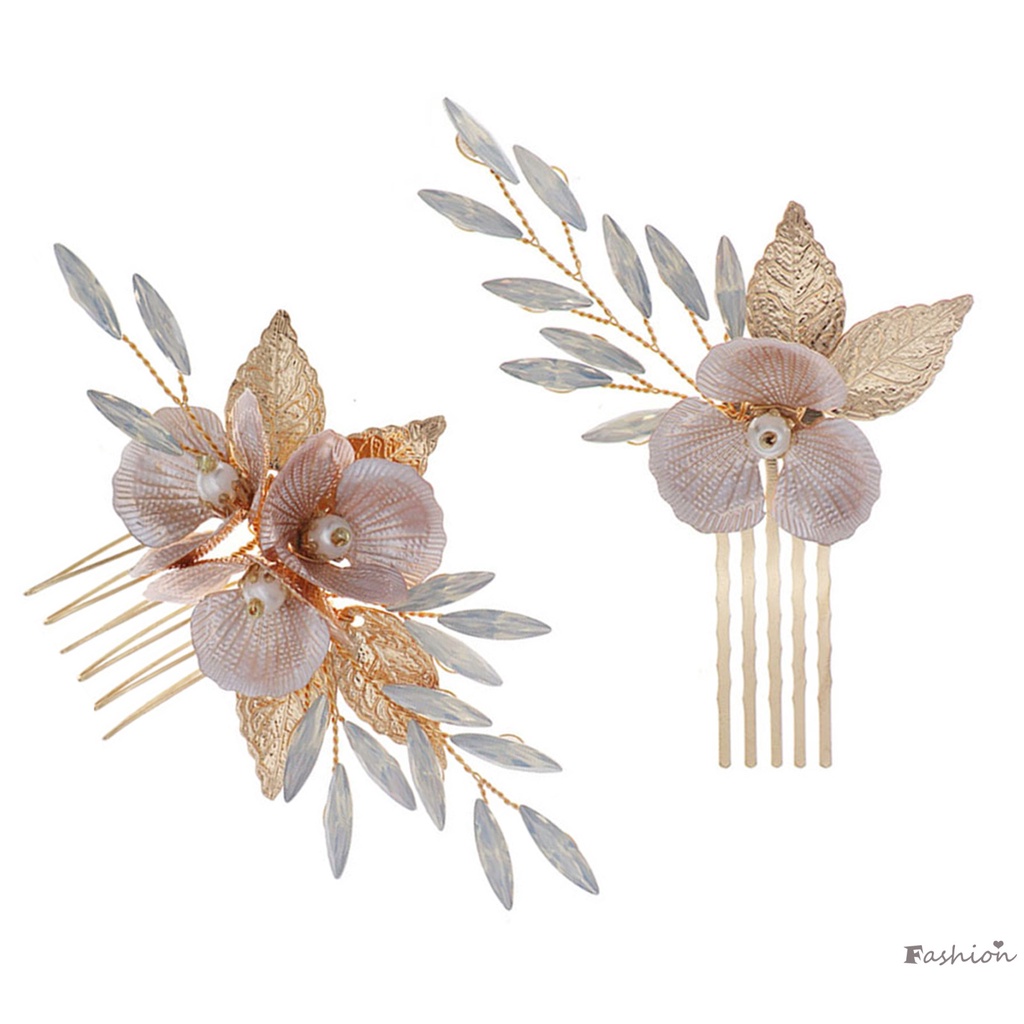 Lược Cài Tóc Hình Hoa Đính Đá Xinh Xắn Dành Cho Nữ