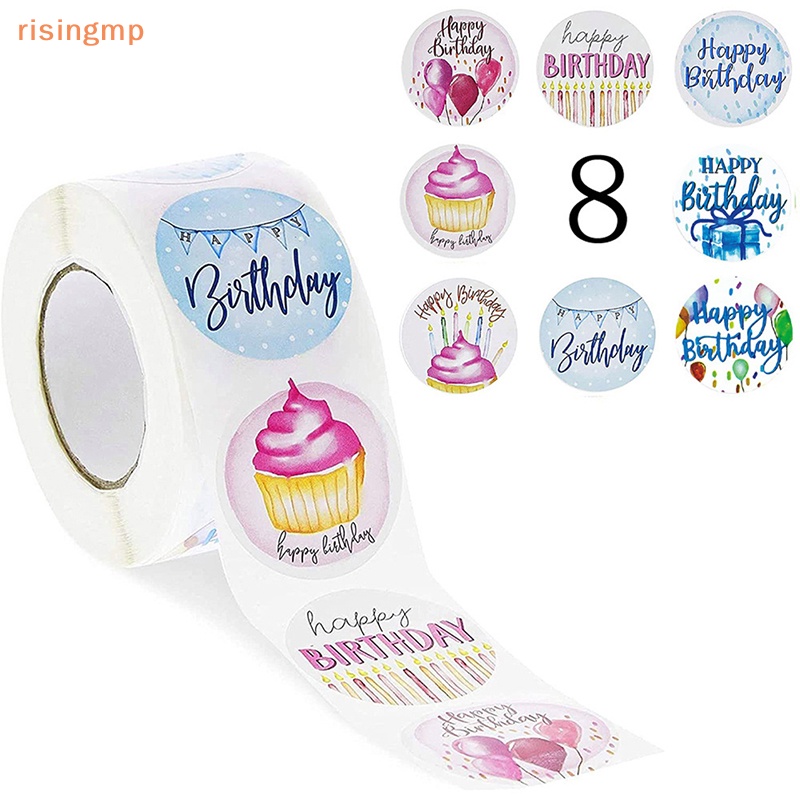 Set 500 Nhãn Dán Trang Trí Sinh Nhật Dễ Thương