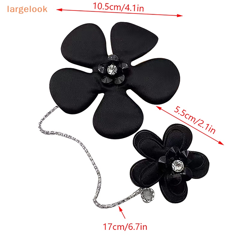 1 Huy Hiệu Cài Áo Hình Bông Hoa Đính Đá Thời Trang