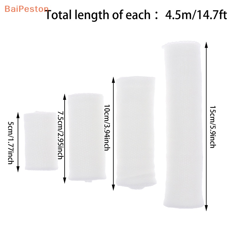 Cuộn Băng Gạc Co Giãn Dài 4.5m Chăm Sóc Vết Thương