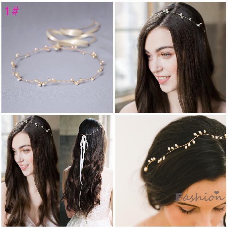 Dây Cài Tóc Đính Ngọc Trai Nhân Tạo Kiểu Dáng Lãng Mạn