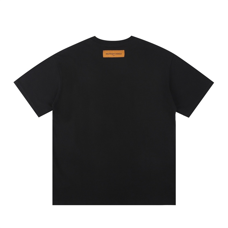 Áo Thun Tay Ngắn Cổ Tròn In Slogan Chữ Thời Trang Đường Phố Cao Cấp L55V-Thời Trang Unisex