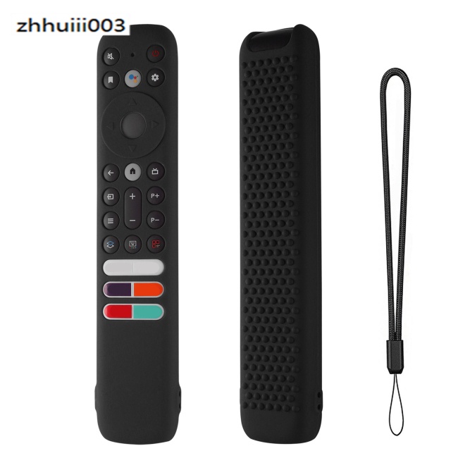 Vỏ Silicon Bảo Vệ Điều Khiển Từ Xa Bằng Giọng Nói Kèm Dây Đeo Dành Cho TCL RC902V FMR4 Fr2 FMR1 Tv
