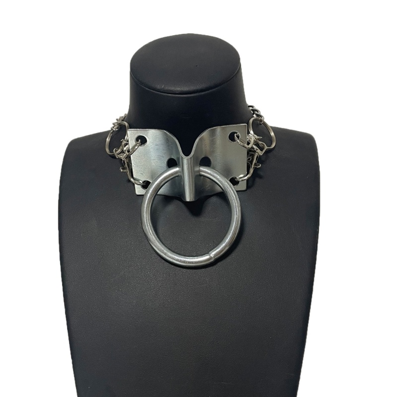 Vòng cổ Choker Mặt Tròn Phong Cách Hip Hop Cho Nam Và Nữ