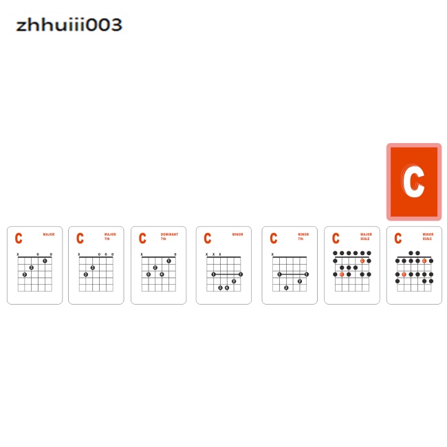 Zhihui Set 49 Bảng Ghim Gỗ 6 Dây Đeo Ngón Tay Cho Đàn Guitar Điện / Giáo Viên