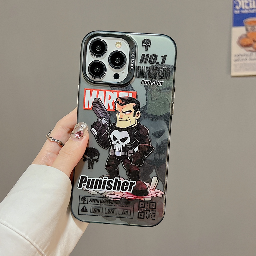 Ốp Điện Thoại tpu Dẻo Trong Suốt Họa Tiết Captain America Độc Đáo Chống Sốc Cho iPhone 11 13 12 14 Pro Max