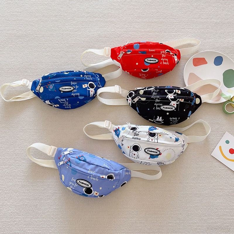 Túi Thể Thao Đeo Chéo Ngực / Hông Họa Tiết Graffiti Nhật Hàn Cho Bé Trai / Gái