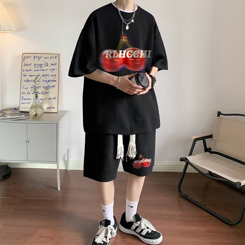 Áo Thun Nam Ngắn Tay Phong Cách Đường Phố Châu Âu 320g