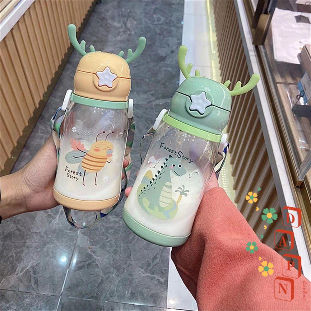 Bình Nước Du Lịch Họa Tiết Hoạt Hình Dễ Thương Cho Các Bé