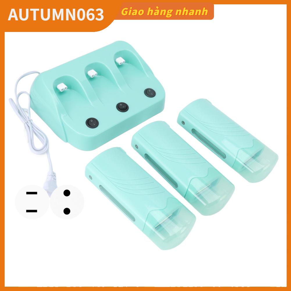 Autumn063 3 Con Lăn Sáp Ấm Máy Công Tắc Độc Lập Tẩy Lông Làm Nóng