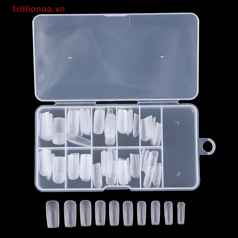 Set 100 Móng Tay Giả Mờ Và Không Để Lại Dấu Vết