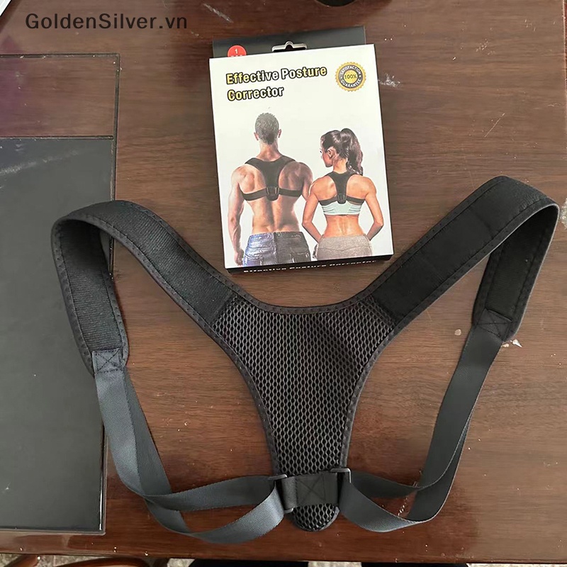 Đai Lưng Chống Gù Chỉnh Dáng Màu Vàng Bạc Cho Người Lớn Và Trẻ Em