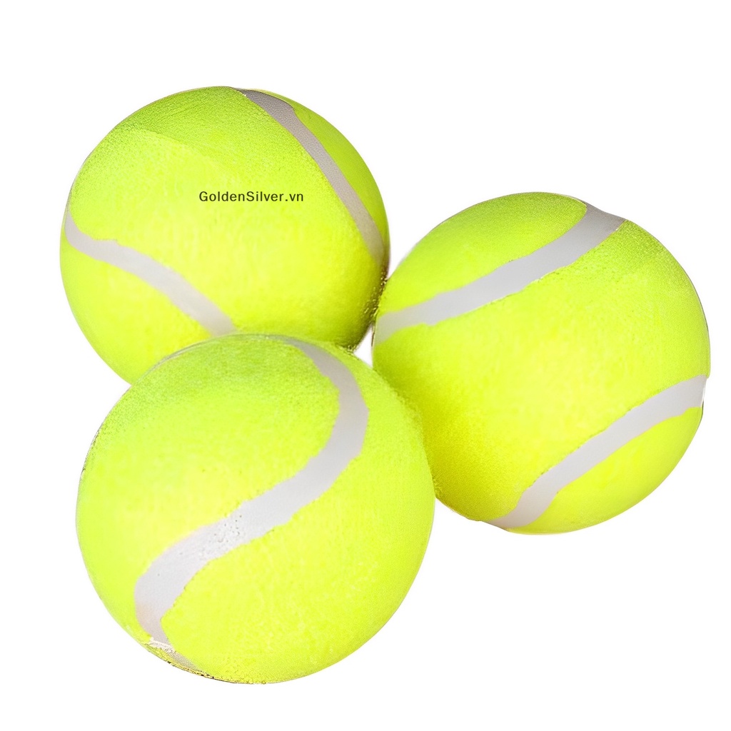 Bóng Tennis Bơm Hơi Màu Vàng Kim Độc Đáo Cho Cún Cưng