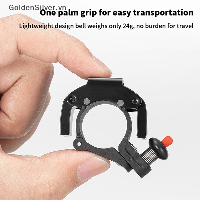 Chuông Xe Đạp Bằng Thép Không Gỉ Màu Vàng Bạc ROCKBROS