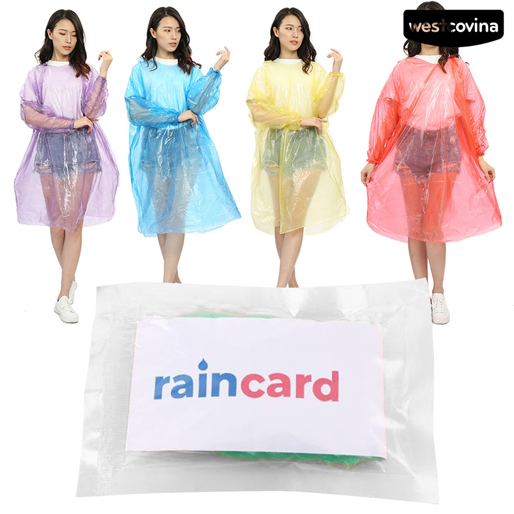 [COD]☁Set 5 Áo Mưa Mini Thoải Mái Chống Thấm Nước Dùng Một Lần Cho Nam