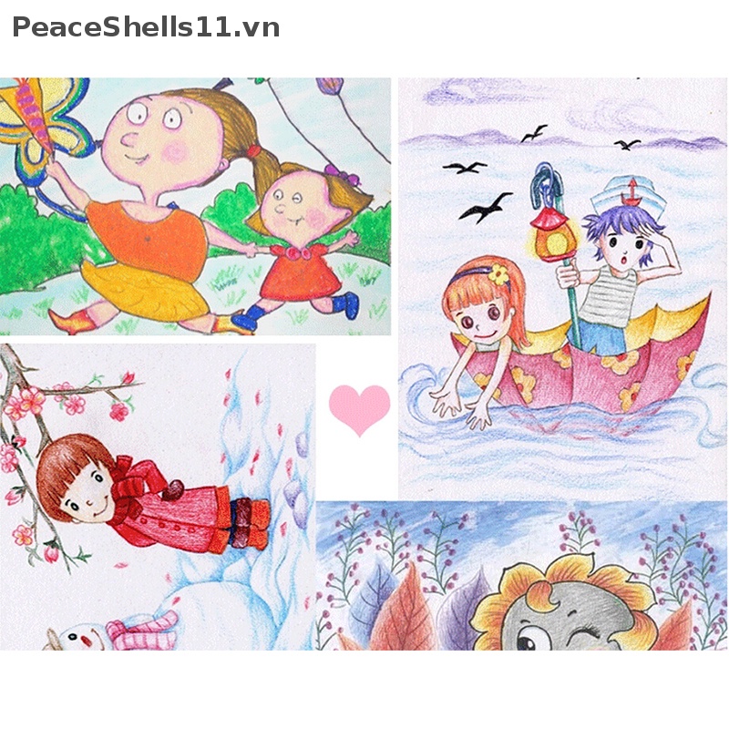 Set 12 Bút Chì Màu 12 Màu Kèm Đồ Chuốt Cho Bé