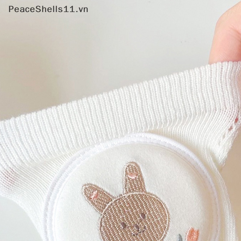 1 Cặp Đệm Bảo Vệ Đầu Gối Thêu Họa Tiết Hoạt Hình Dễ Thương Giữ Ấm An Toàn Cho Bé