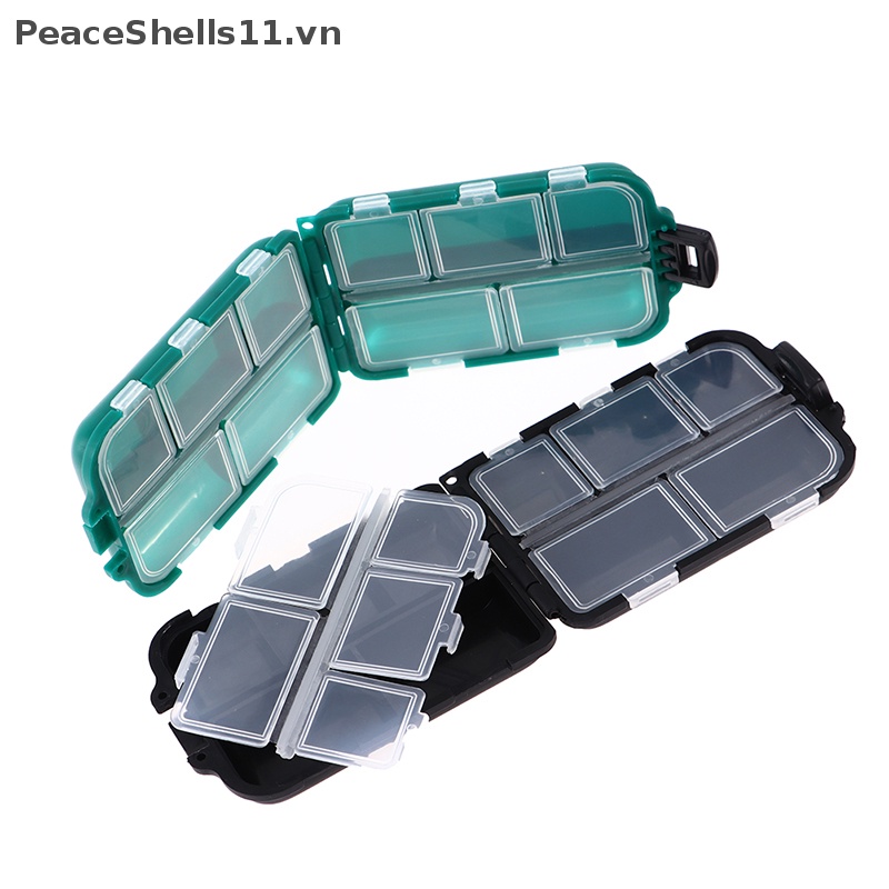 Hộp Đựng Mồi Câu Cá Mini 10 Ngăn Tiện Dụng