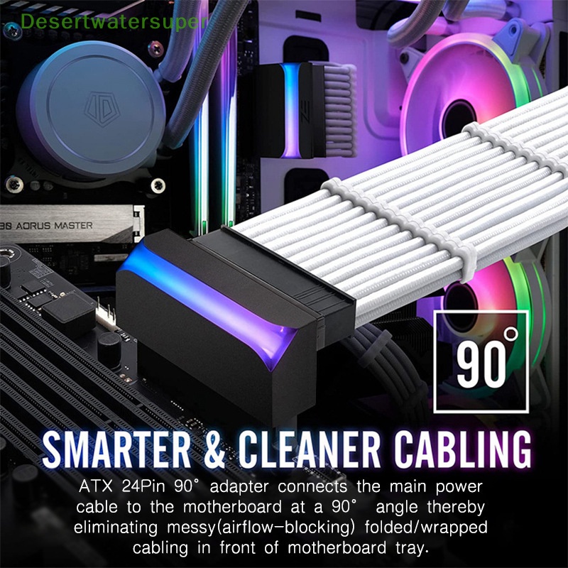 Mô Đun Cung Cấp Nguồn Điện ATX 24Pin Sang 90 Độ Cho Máy Tính